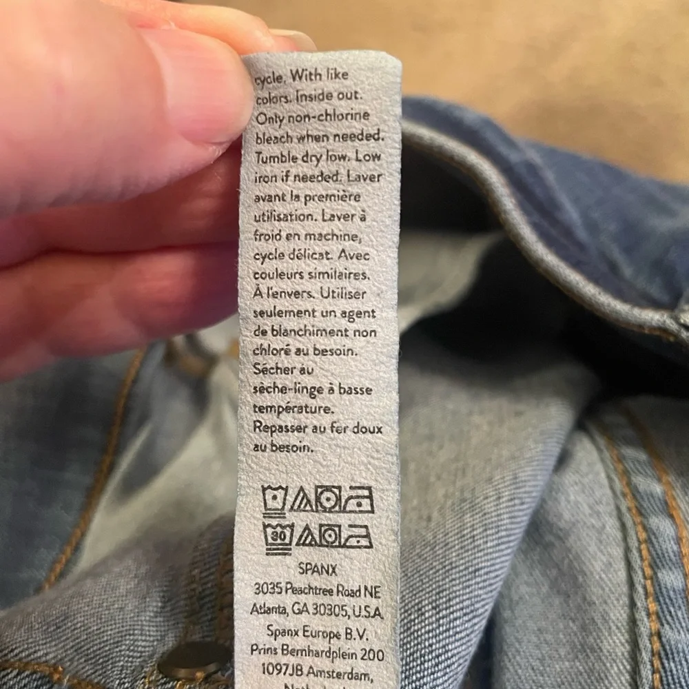 SPANX Women's Dark Blue Denim Jeggings